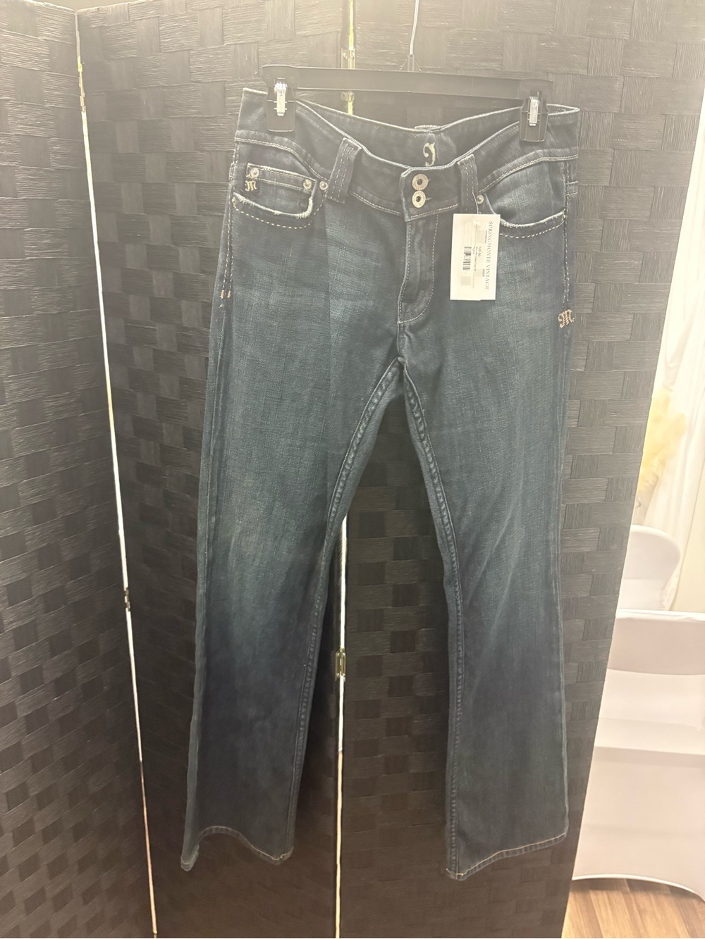 Miss Me Dark Blue Flare Jeans - Picture 2 of 3